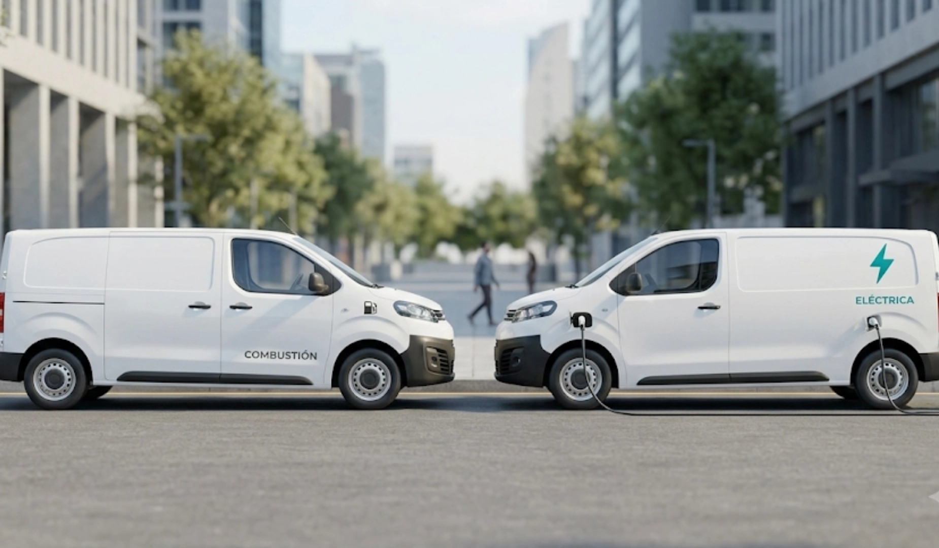 van de gasolina o eléctrica para reparto